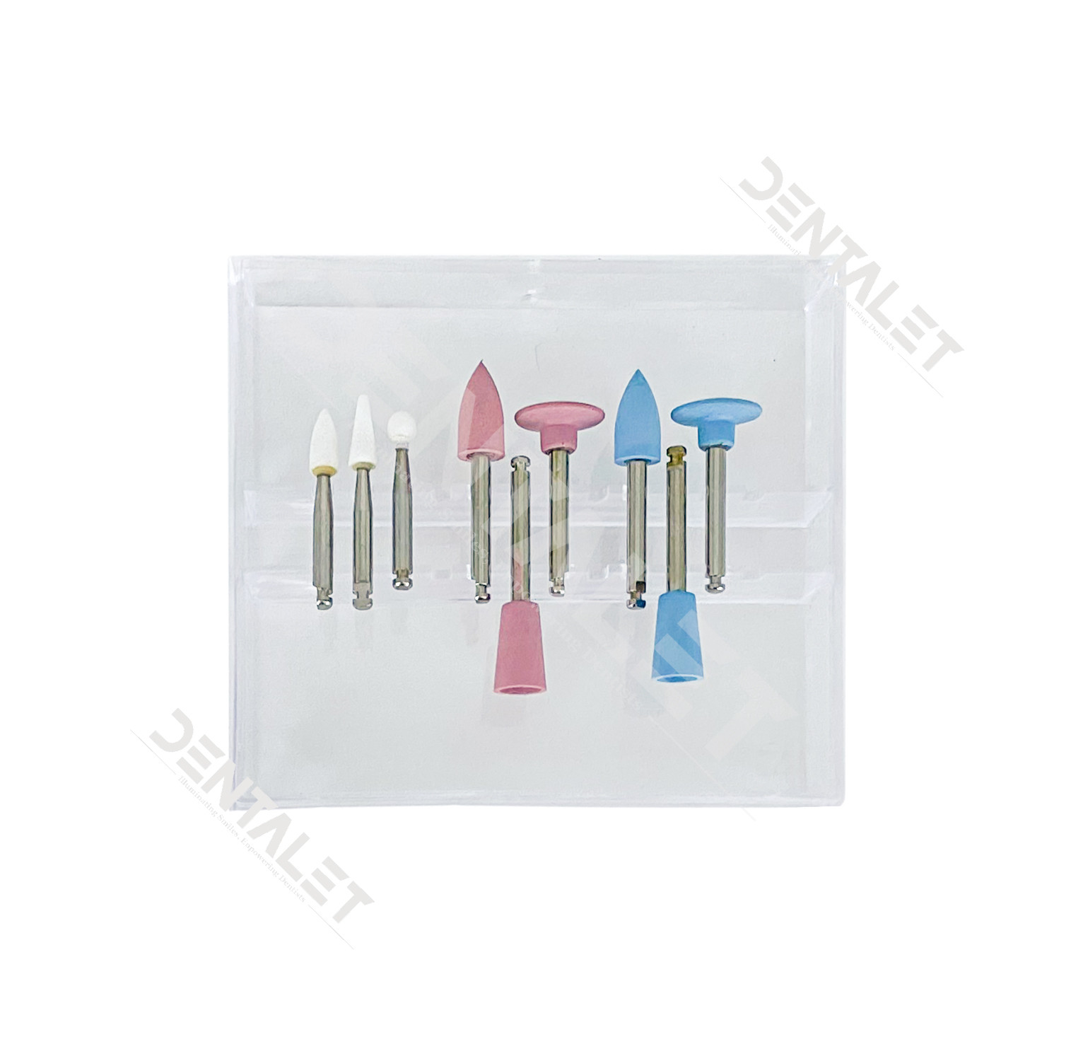 Kit De 6 Roues De Polissage Diamant Composite - Grain Moyen/fin - Pour Dentaire Ou Bijouterie